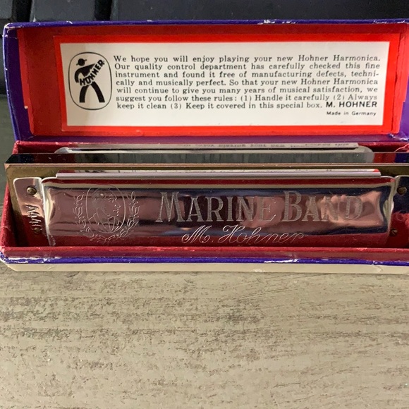 Marine Band M. Hohner harmonica in the key of G. Made in Germany. - Picture 1 of 4
